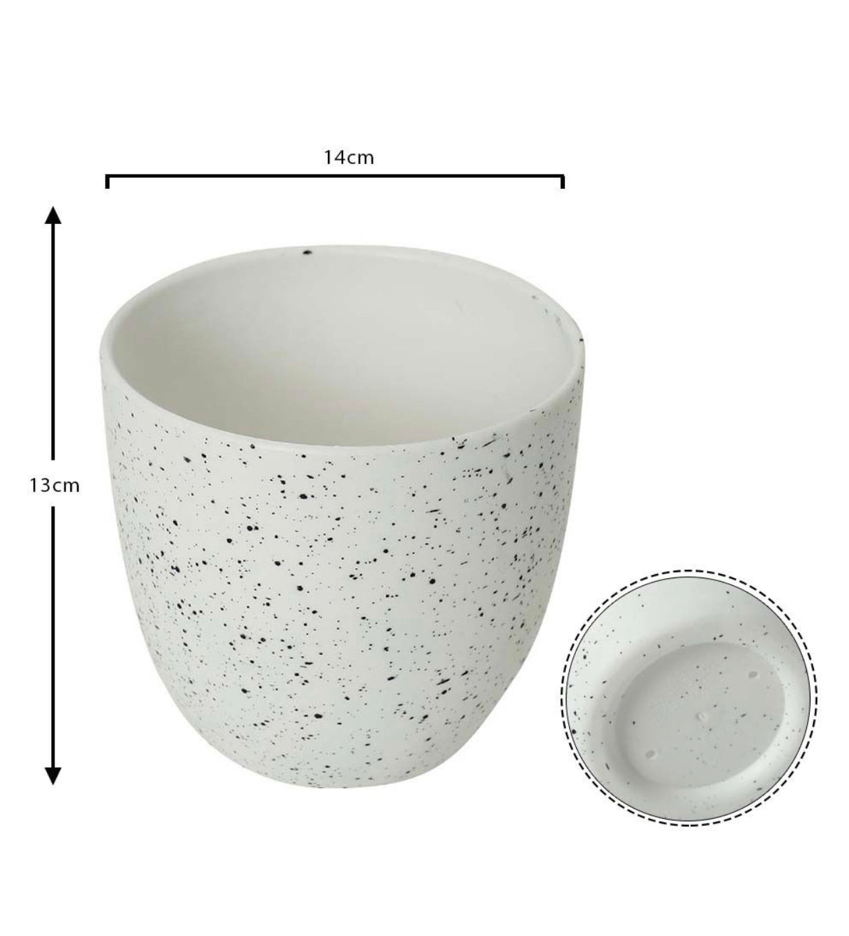 Material: Plastic. Frost Plastic Plant Pots-P02-T-PY
