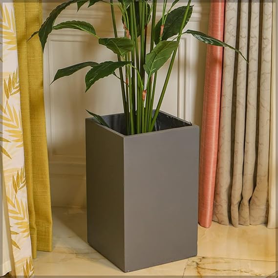 Elegant Black Ceramic Pot Set | Modern Planters for Indoor &amp; Outdoor Use