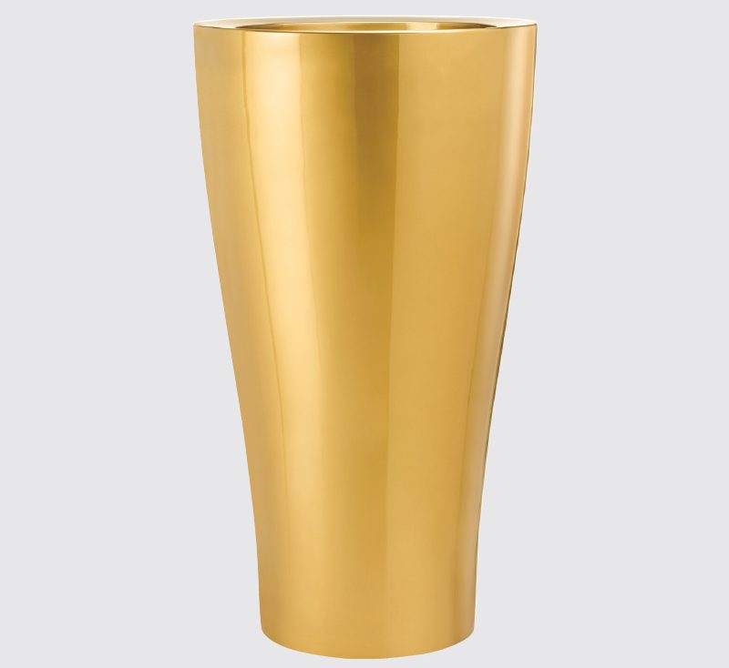 Ergo Synthetic Glossy-Gold Pot