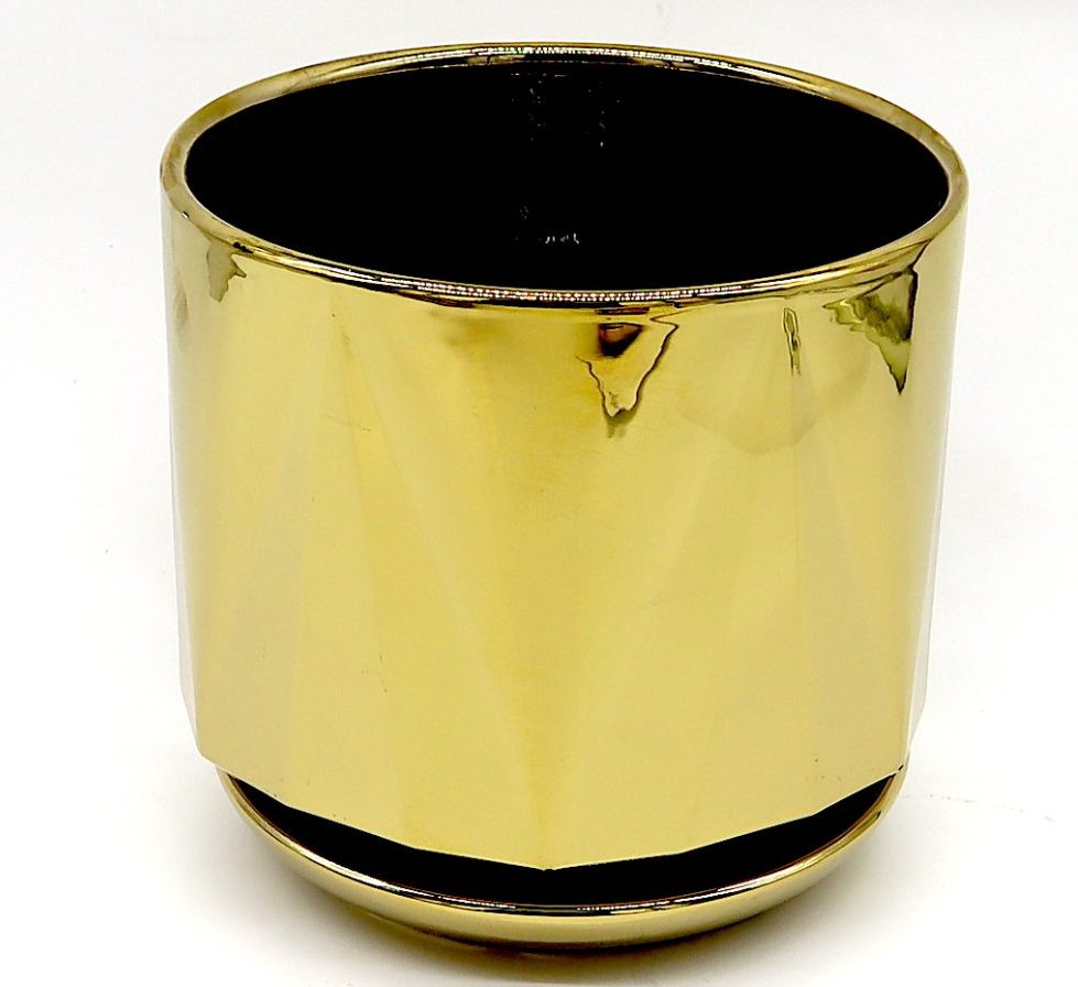 Ceramic Golden Glazed Pot