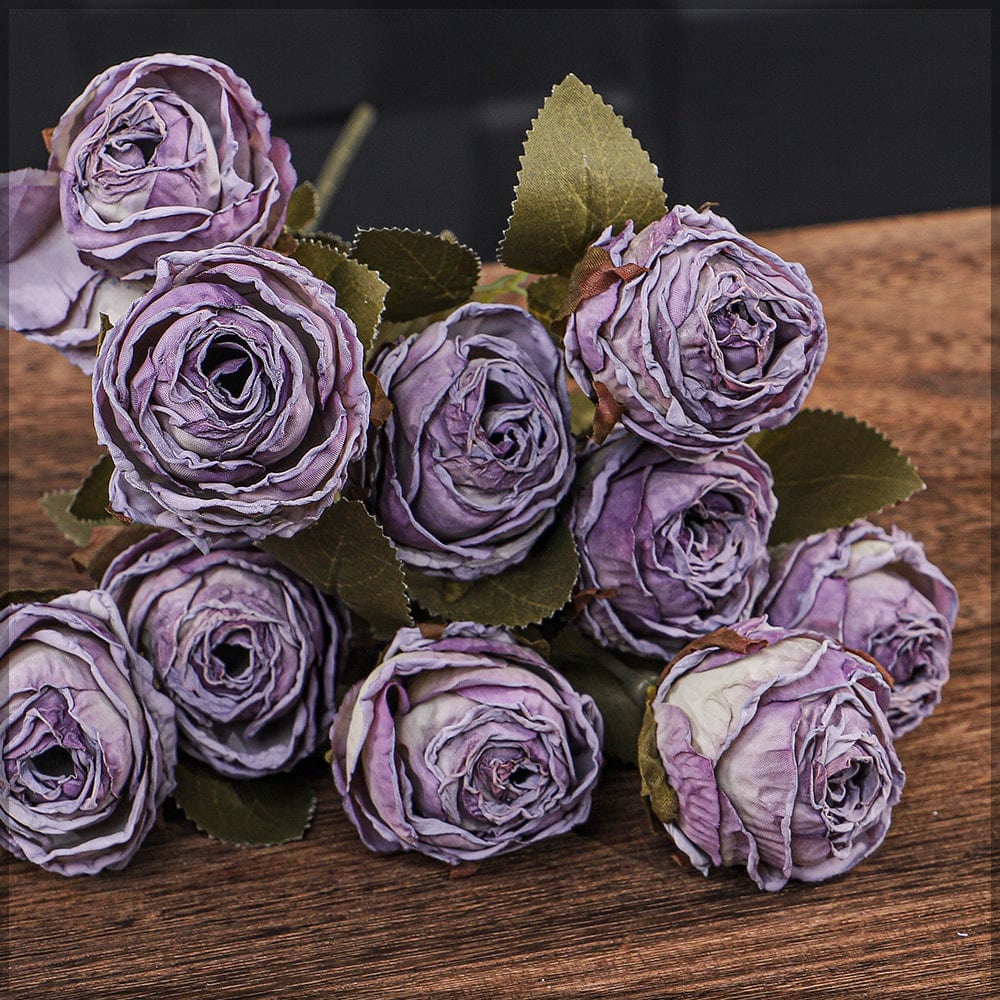 Artificial 5heads Silk Single Stem Flowers