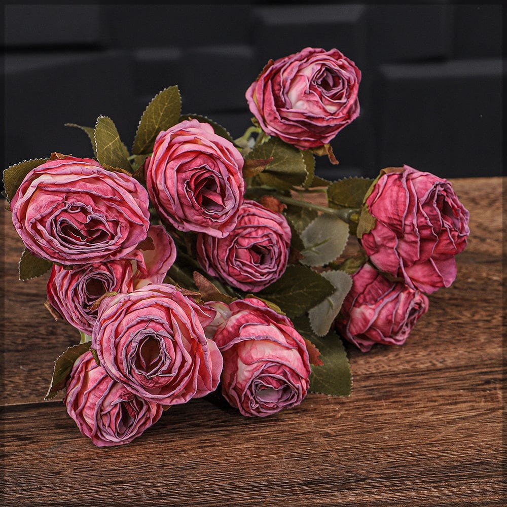 Artificial 5heads Silk Single Stem Flowers