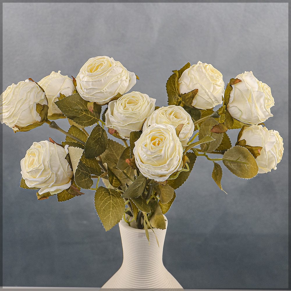 Artificial 5heads Silk Single Stem Flowers