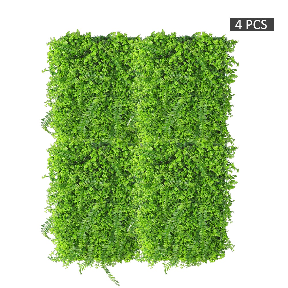Artificial Mix Leaves Grass Wall Panel – Premium Vertical Garden Backdrop for Indoor &amp; Outdoor Decor