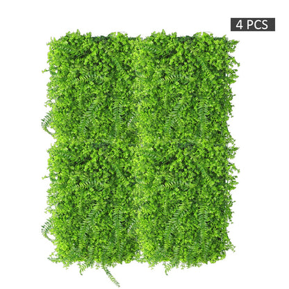 Artificial Mix Leaves Grass Wall Panel – Premium Vertical Garden Backdrop for Indoor &amp; Outdoor Decor