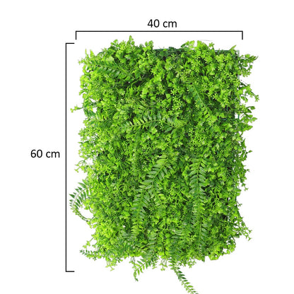 Artificial Mix Leaves Grass Wall Panel – Premium Vertical Garden Backdrop for Indoor &amp; Outdoor Decor