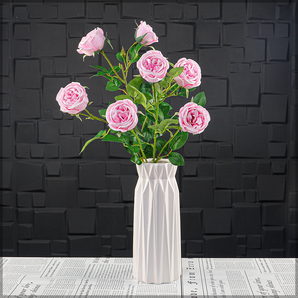 Artificial 4heads Rose Flower Stem