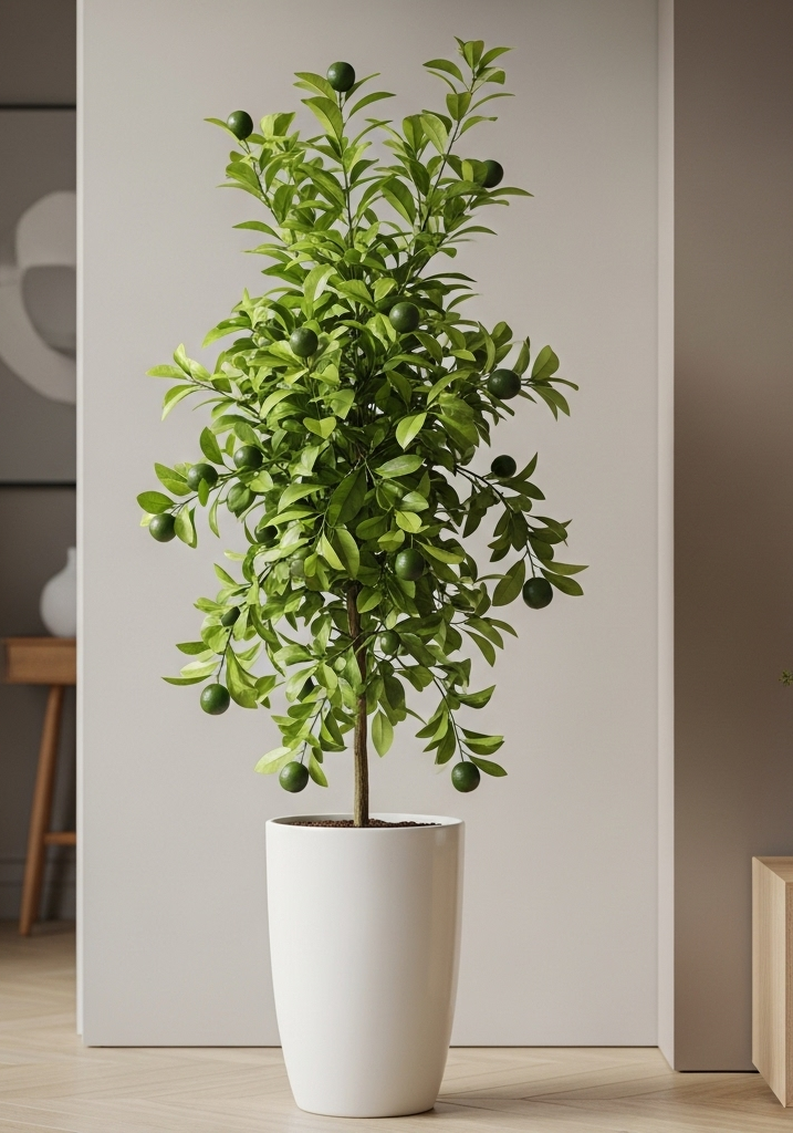 Limequat Plant – Lush Indoor Citrus Beauty in Ceramic Pot