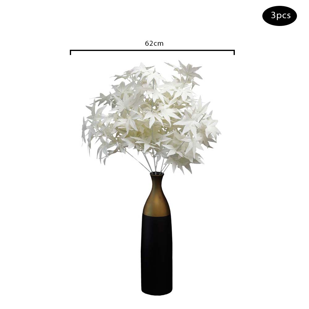 Red, White Artificial Maple Leaf Branches-tc-08054