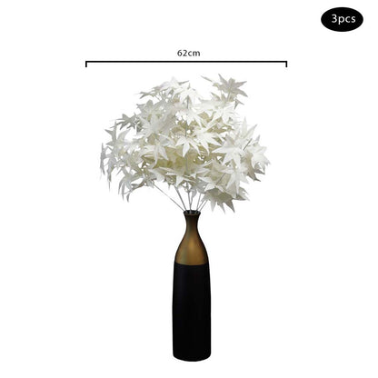 Red, White Artificial Maple Leaf Branches-tc-08054