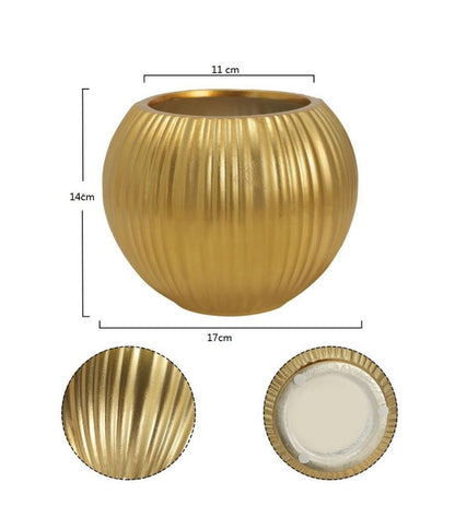 Modern Gold Ceramic Vase Flower-SQ478G