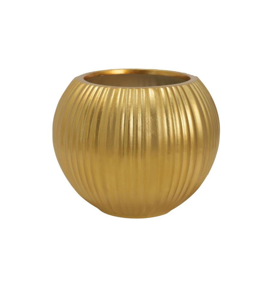 Modern Gold Ceramic Vase Flower-SQ478G
