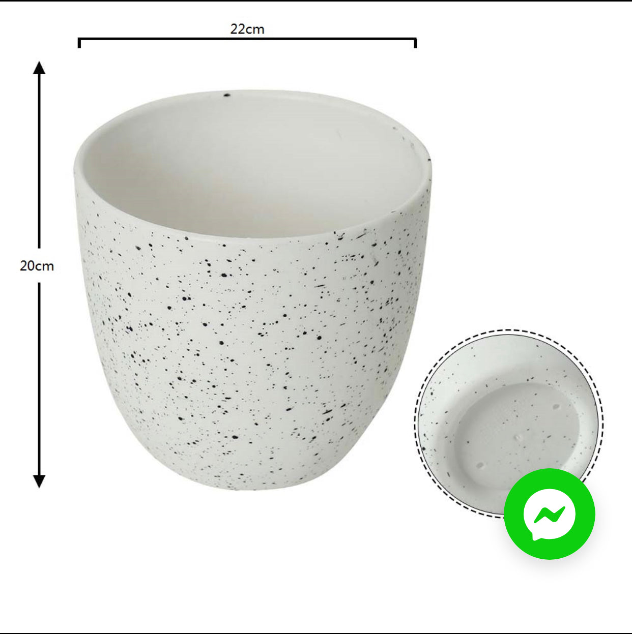 Material: Plastic. Frost Plastic Plant Pots-P02-T-PY